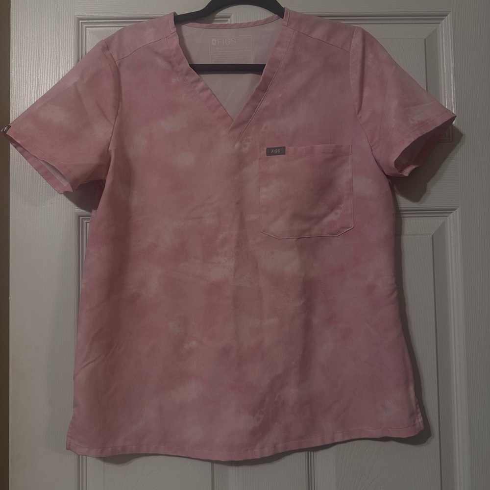 Figs Blush Tie-Dye Scrub set